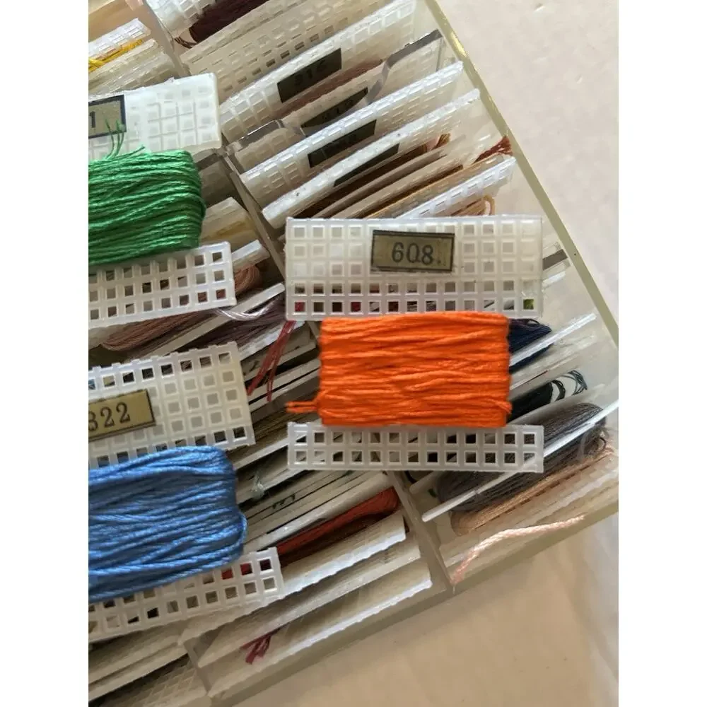 Vtg Case of DMC Carded/Numbered Embroidery Floss Thread Needlepoint Cross Stitch
